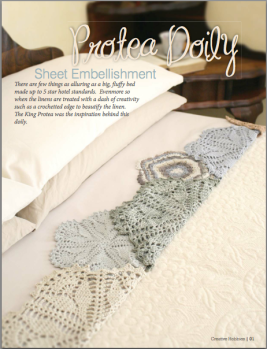 Protea Doily pattern in Creative Hobbies Magazine 